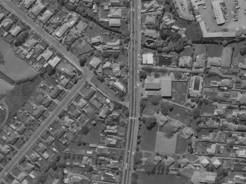 163 Clyde Road from the air, 1970-1974