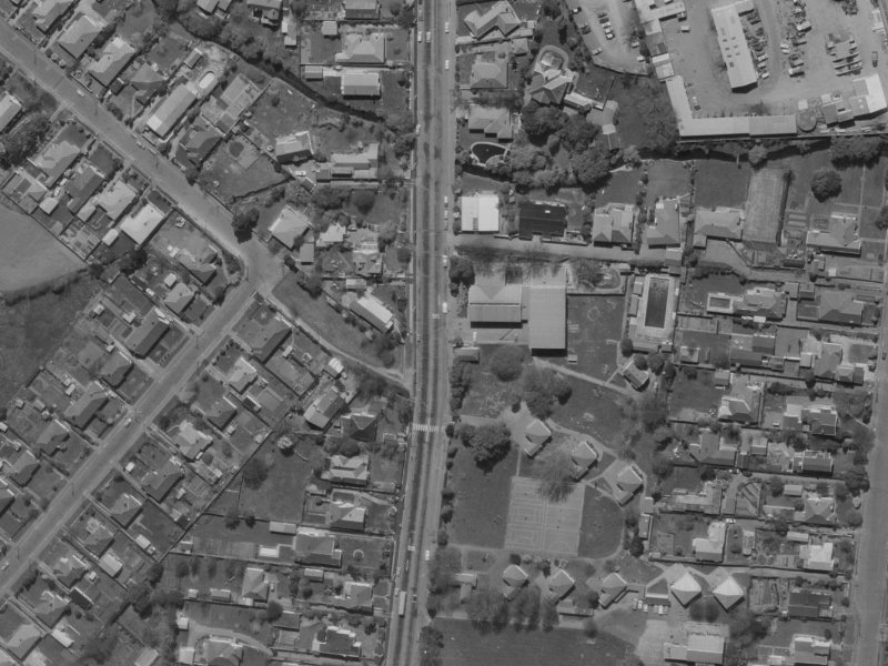 161 Clyde Road from the air, 1970-1974