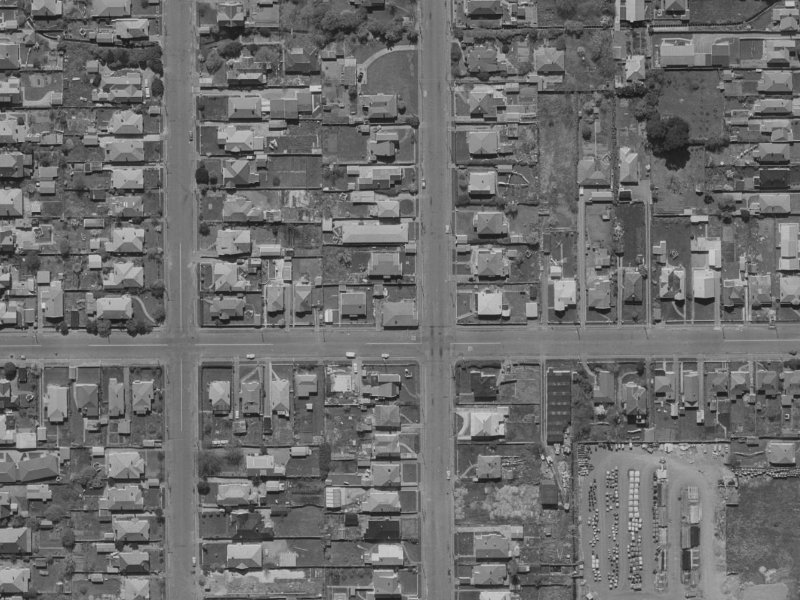 115 Canon Street from the air, 1970-1974