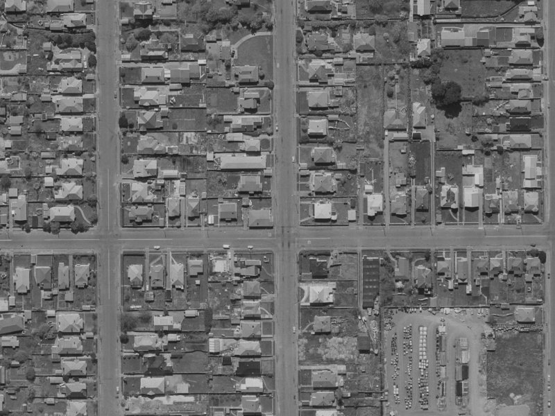 131 Canon Street from the air, 1970-1974
