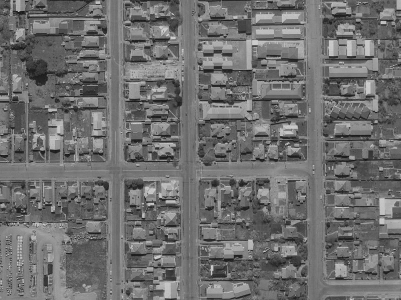 526 Barbadoes Street from the air, 1970-1974