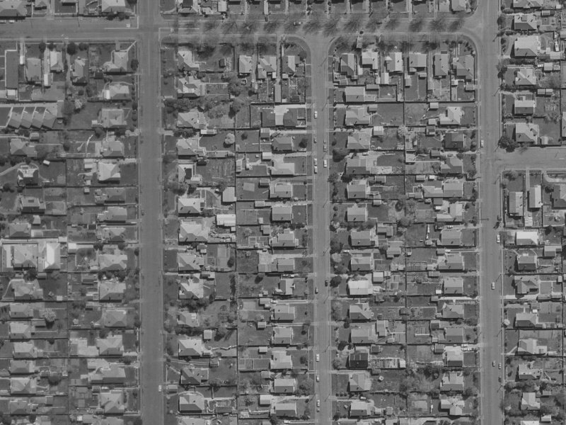 37 Slater Street from the air, 1970-1974