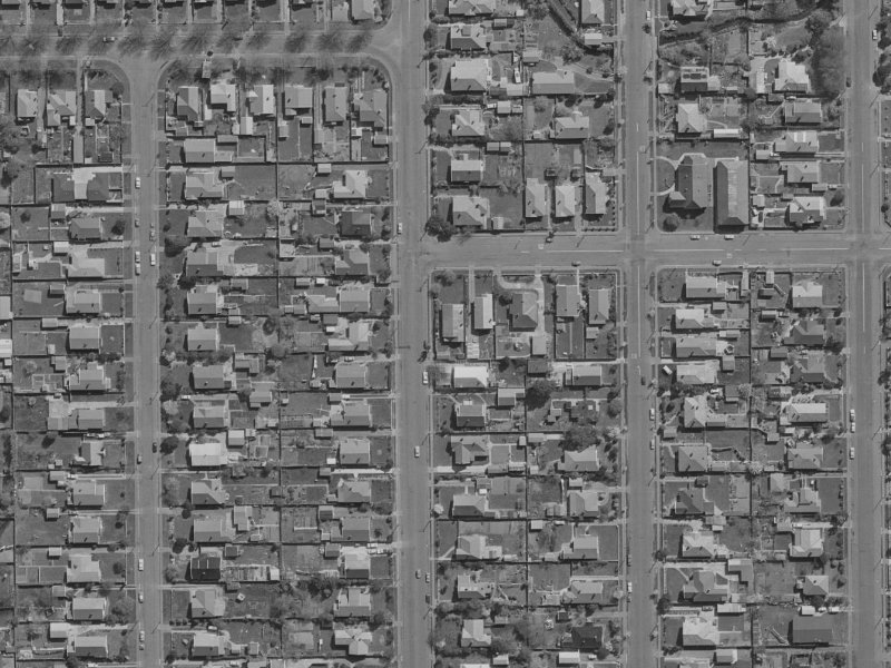 46 Stapletons Road from the air, 1970-1974