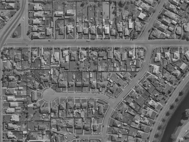 10A Medway Street from the air, 1970-1974