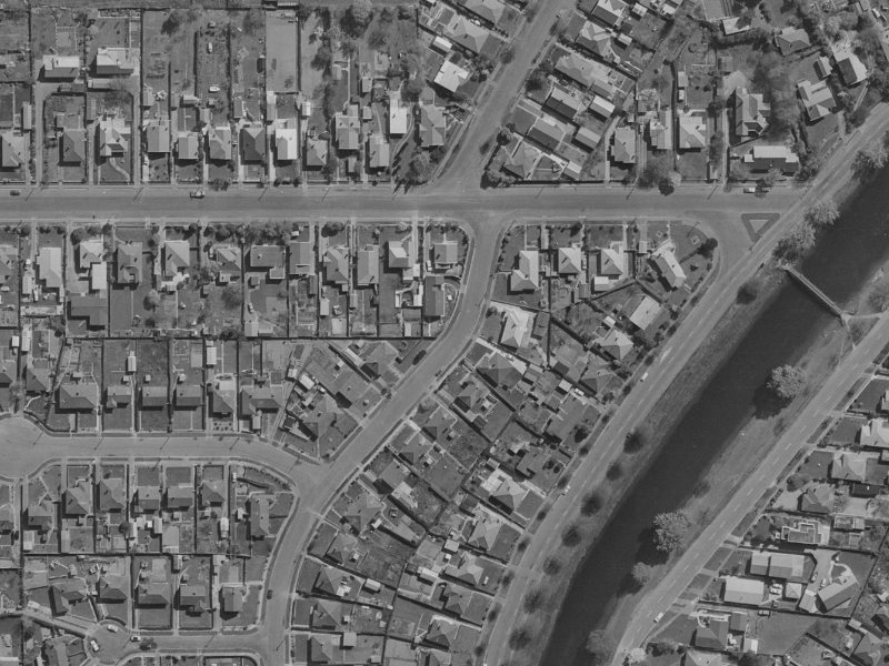 55 Flesher Avenue from the air, 1970-1974
