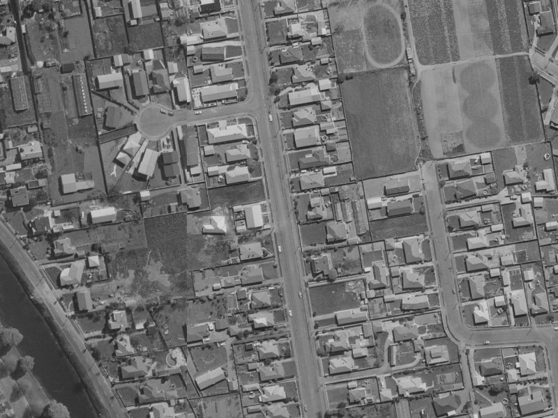 107A Gayhurst Road from the air, 1970-1974