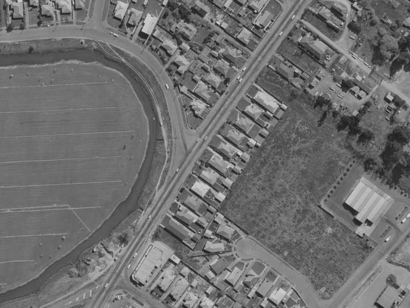 112 Wainoni Road from the air, 1970-1974