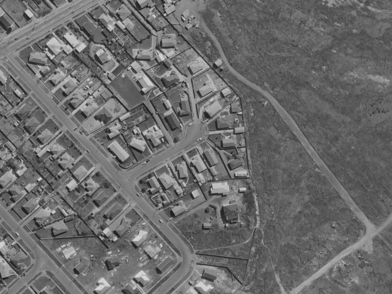 10 Esk Place from the air, 1970-1974