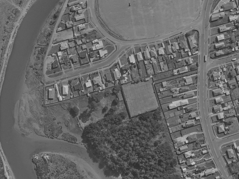 9 Evans Avenue from the air, 1970-1974