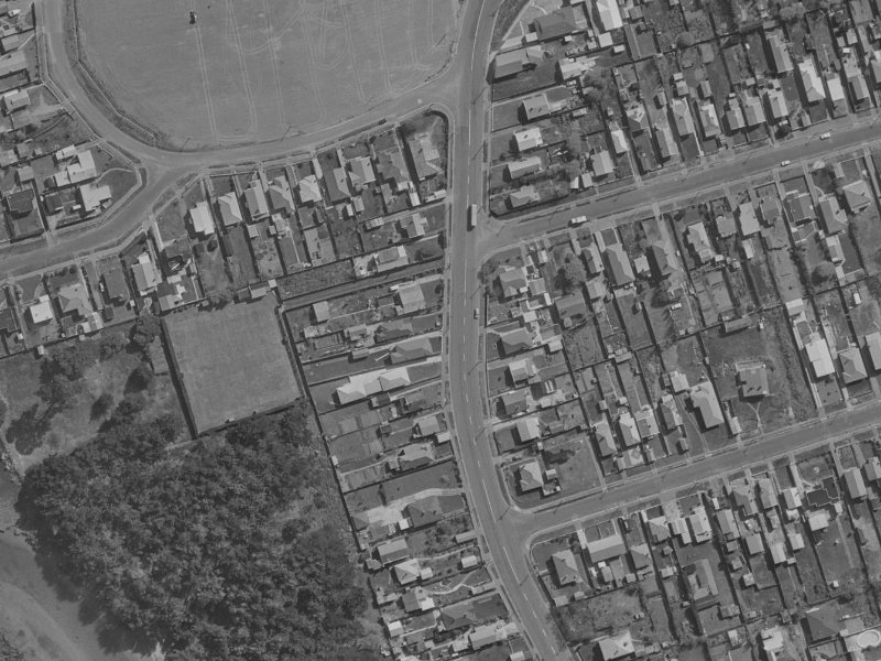 136 Union Street from the air, 1970-1974