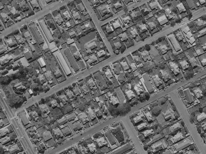 36 Office Road from the air, 1970-1974