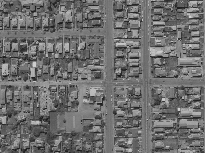 1027c Colombo Street from the air, 1970-1974