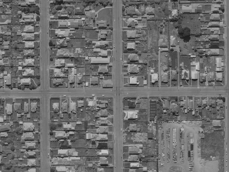 111 Canon Street from the air, 1970-1974