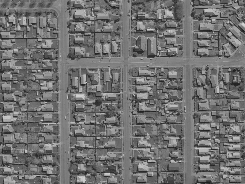 44 Petrie Street from the air, 1970-1974