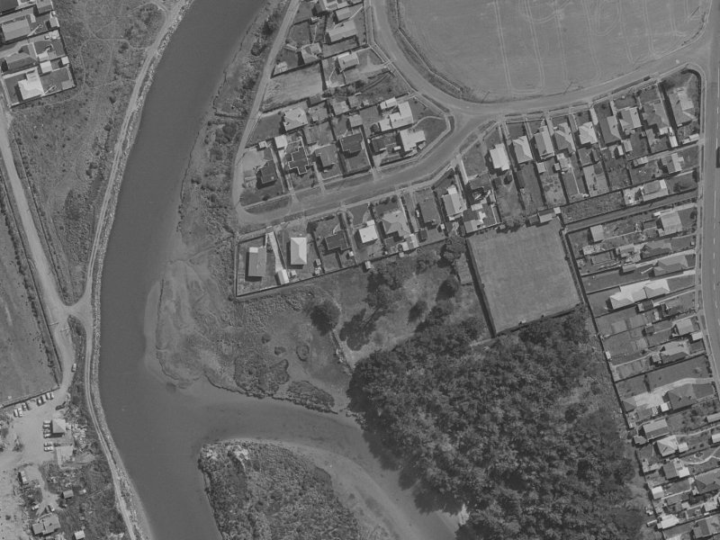 13 Evans Avenue from the air, 1970-1974