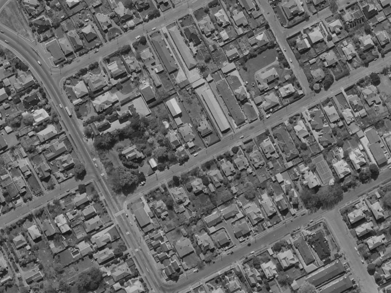 21 Office Road from the air, 1970-1974