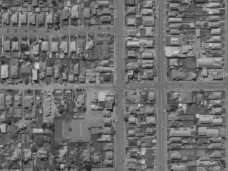 3–29 Canon Street from the air, 1970-1974
