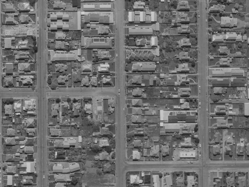 106 Geraldine Street from the air, 1970-1974
