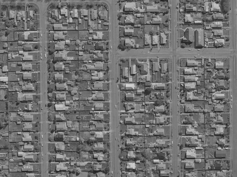 44 Stapletons Road from the air, 1970-1974
