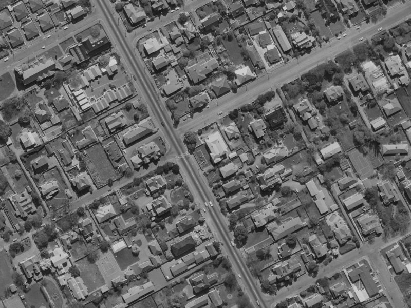 110 Papanui Road from the air, 1970-1974