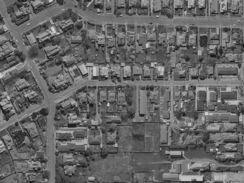 70 Holly Road from the air, 1970-1974