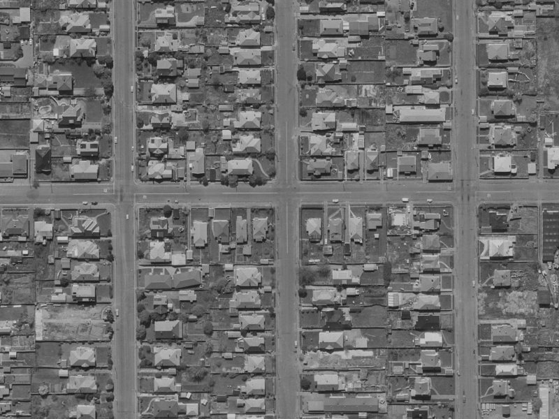 98 Bishop Street from the air, 1970-1974