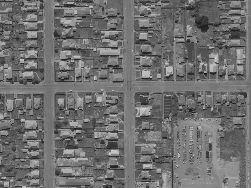 116 Canon Street from the air, 1970-1974