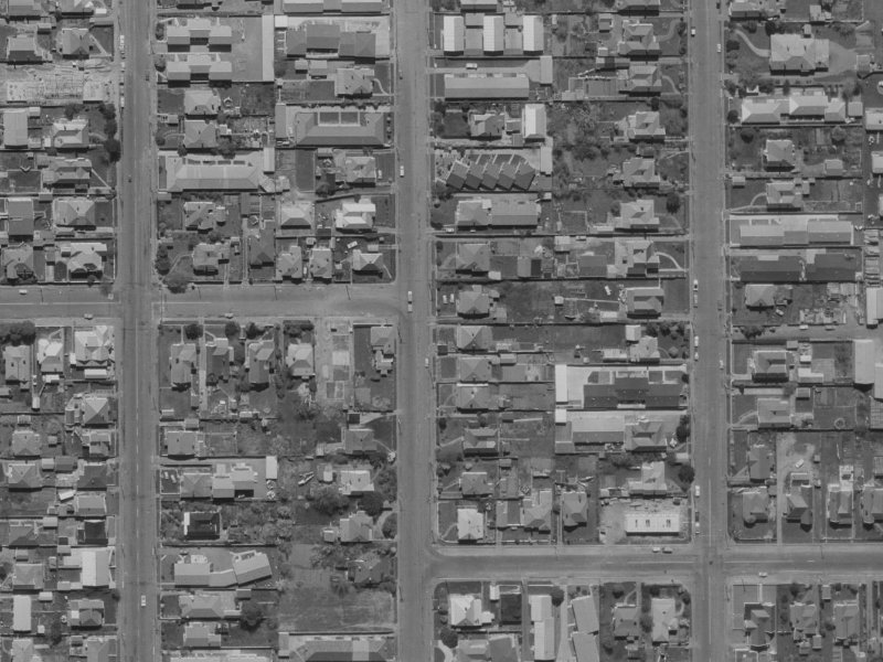 158 Canon Street from the air, 1970-1974