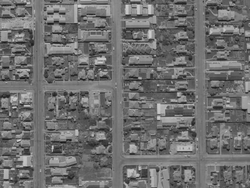 161 Canon Street from the air, 1970-1974