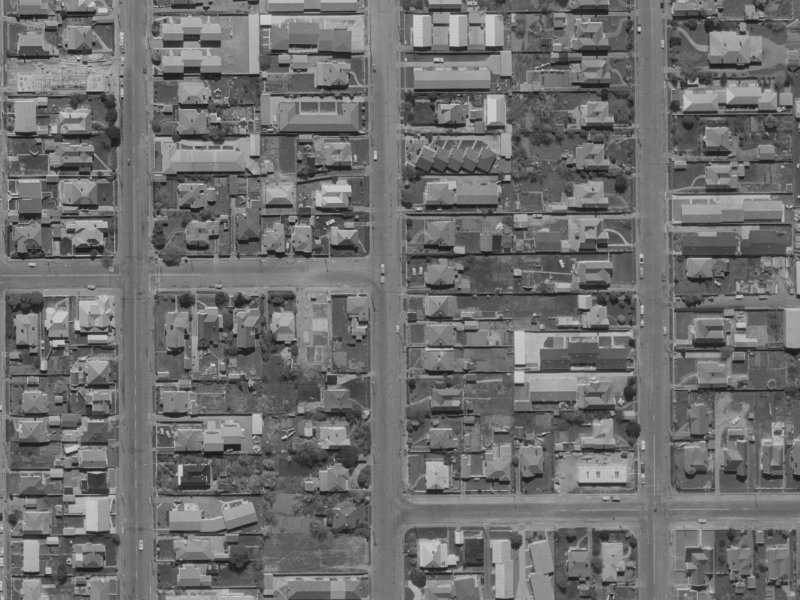 104 Geraldine Street from the air, 1970-1974