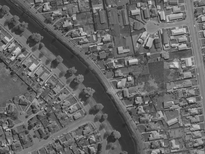 55A Dallington Terrace from the air, 1970-1974