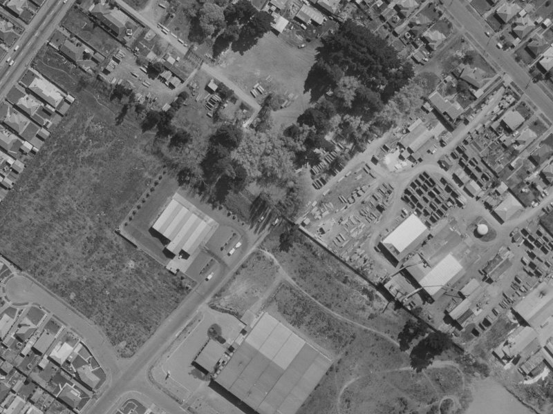 25 Tahuna Street from the air, 1970-1974