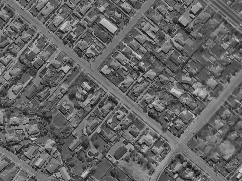 120 Hamilton Avenue from the air, 1970-1974