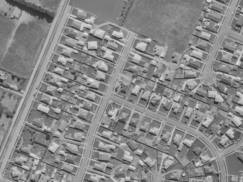 42 Pinehurst Crescent from the air, 1970-1974