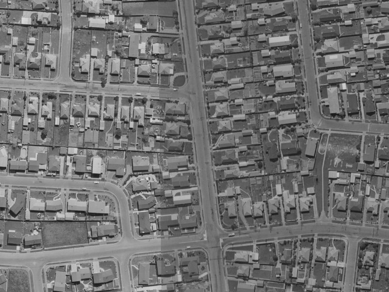 195 Avonhead Road from the air, 1970-1974