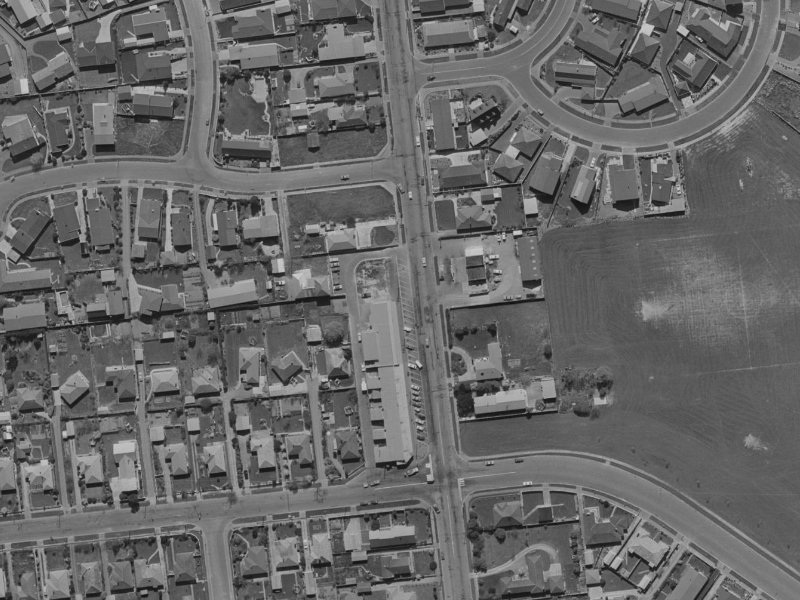 213 Waimairi Road from the air, 1970-1974
