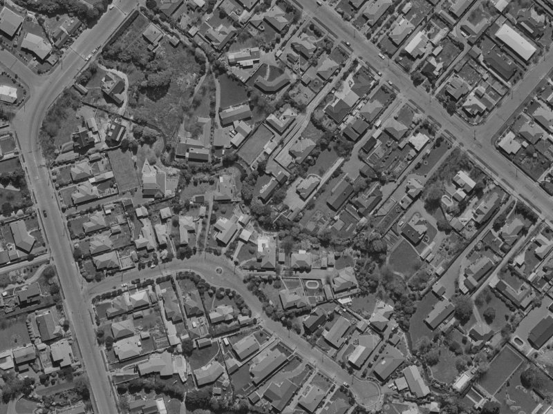143A Hamilton Avenue from the air, 1970-1974