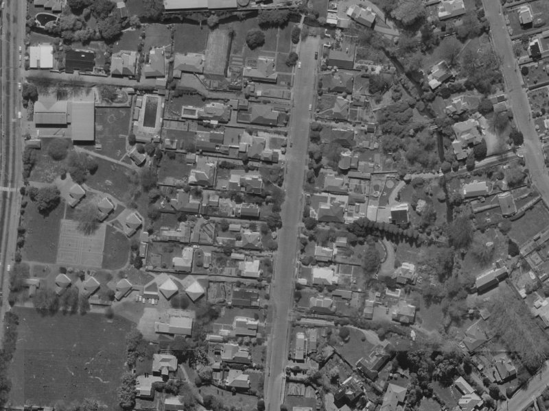 35A Waiwetu Street from the air, 1970-1974