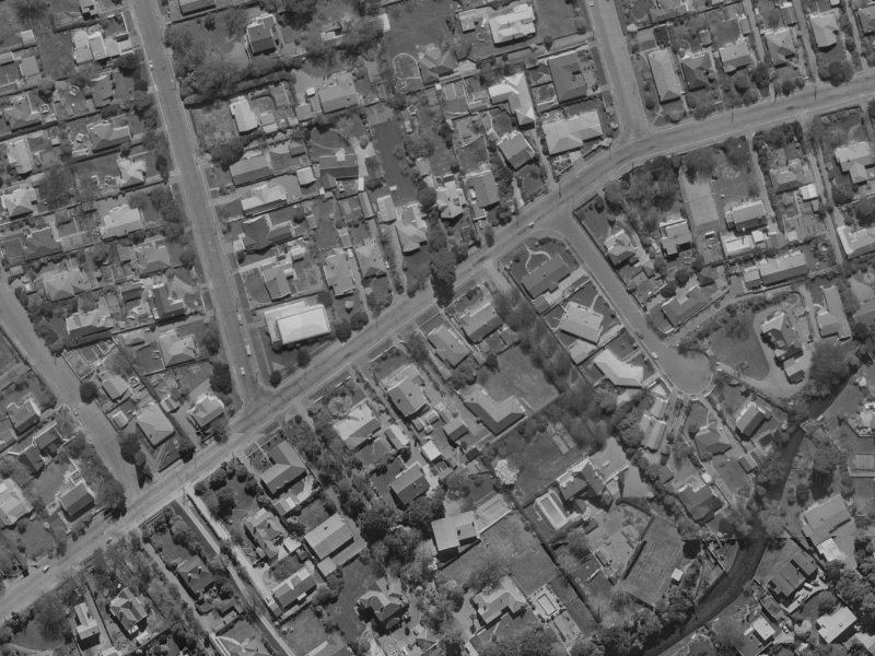 54A Glandovey Road from the air, 1970-1974