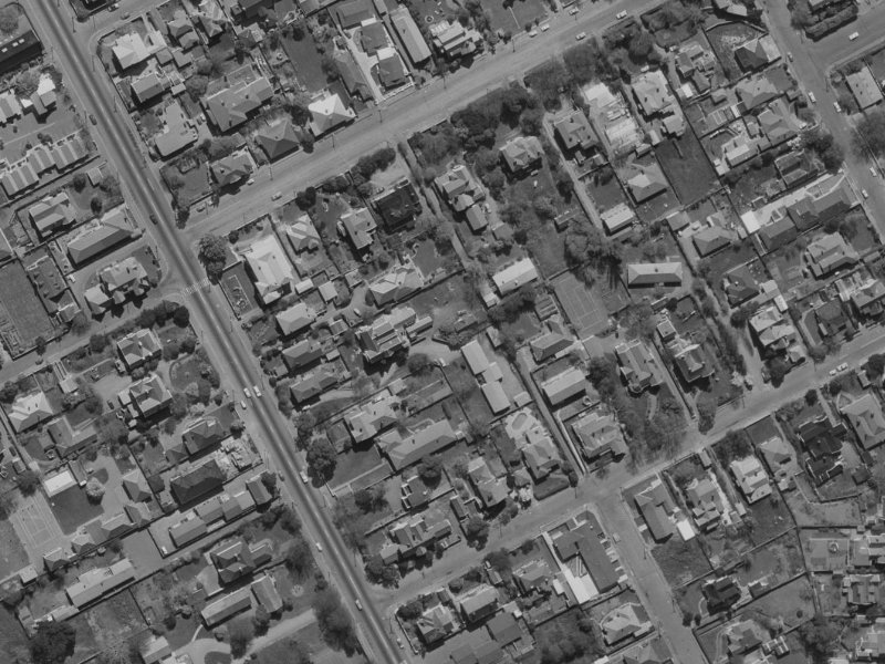 100 Papanui Road from the air, 1970-1974