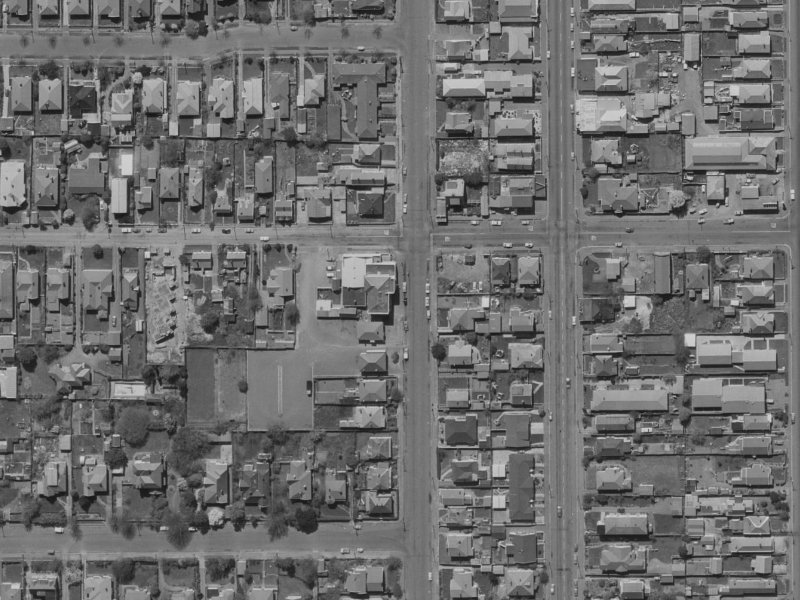 107 Caledonian Road from the air, 1970-1974