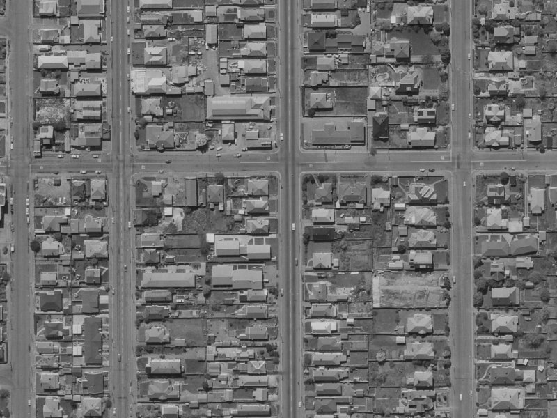 99 Sherborne Street from the air, 1970-1974