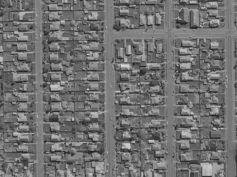36 Stapletons Road from the air, 1970-1974
