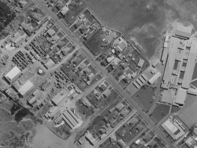 68 Shortland Street from the air, 1970-1974