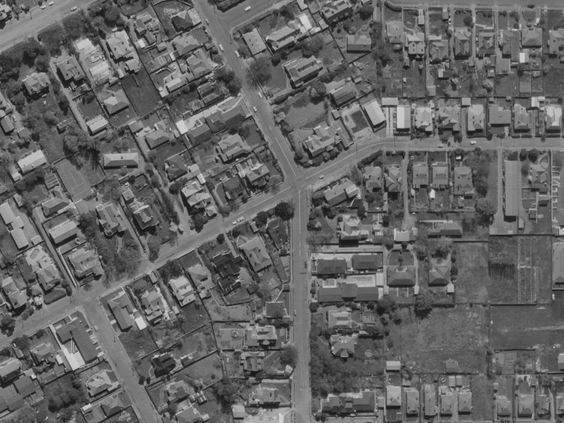 46 Holly Road from the air, 1970-1974