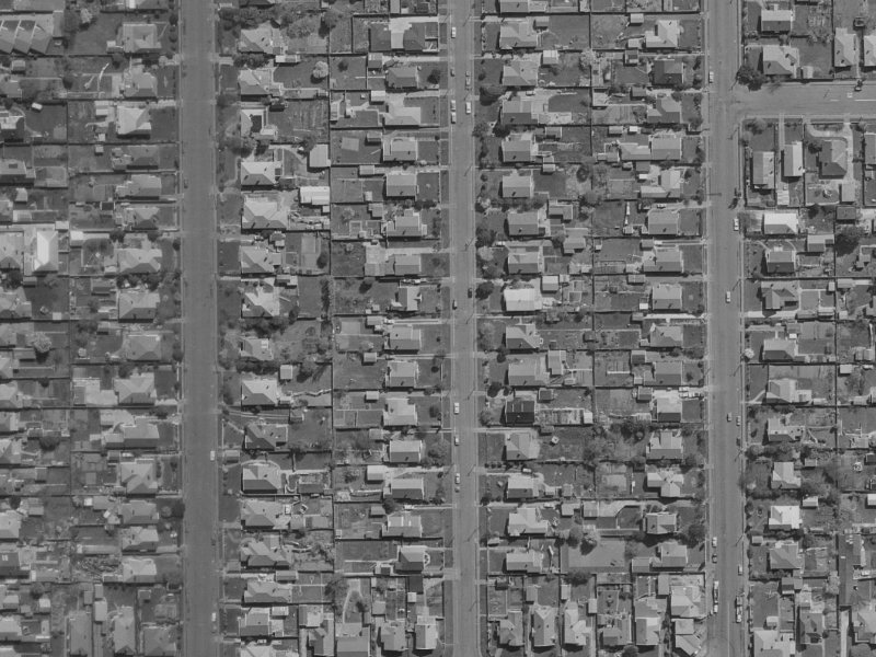 27 Nicholls Street from the air, 1970-1974