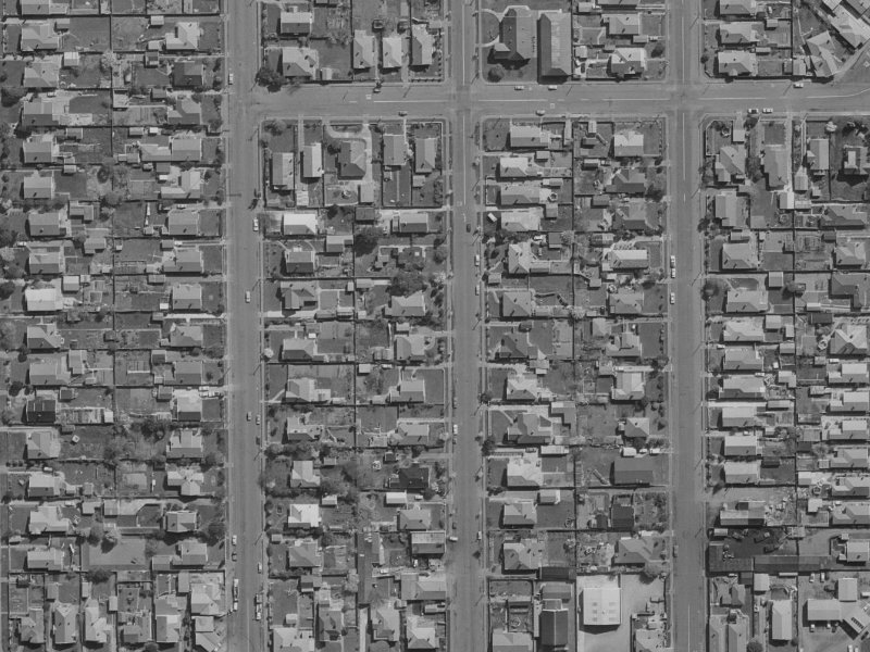 36 Petrie Street from the air, 1970-1974