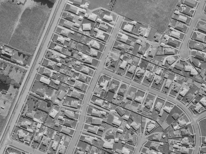 44 Pinehurst Crescent from the air, 1970-1974