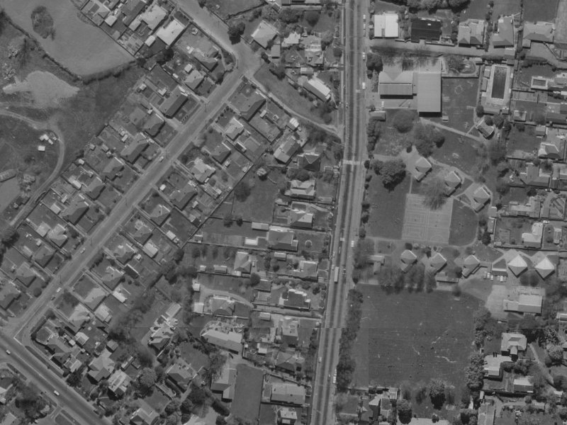 155 Clyde Road from the air, 1970-1974