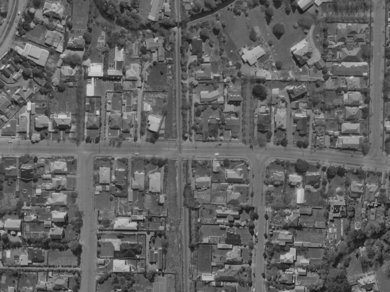 30A Wroxton Terrace from the air, 1970-1974